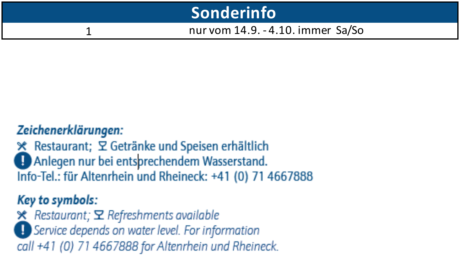 Sonderinfo
