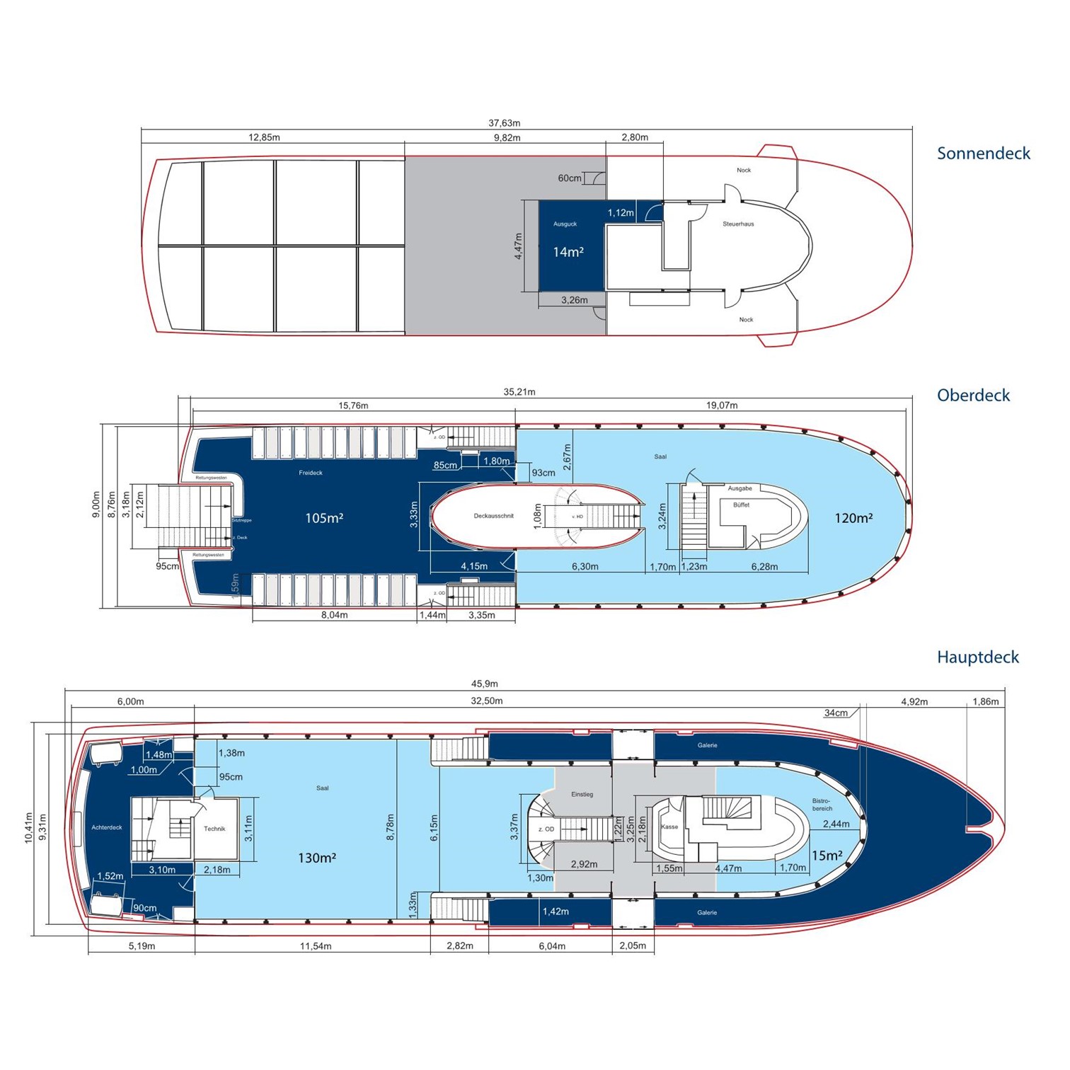 Grundrissplan MS Lindau